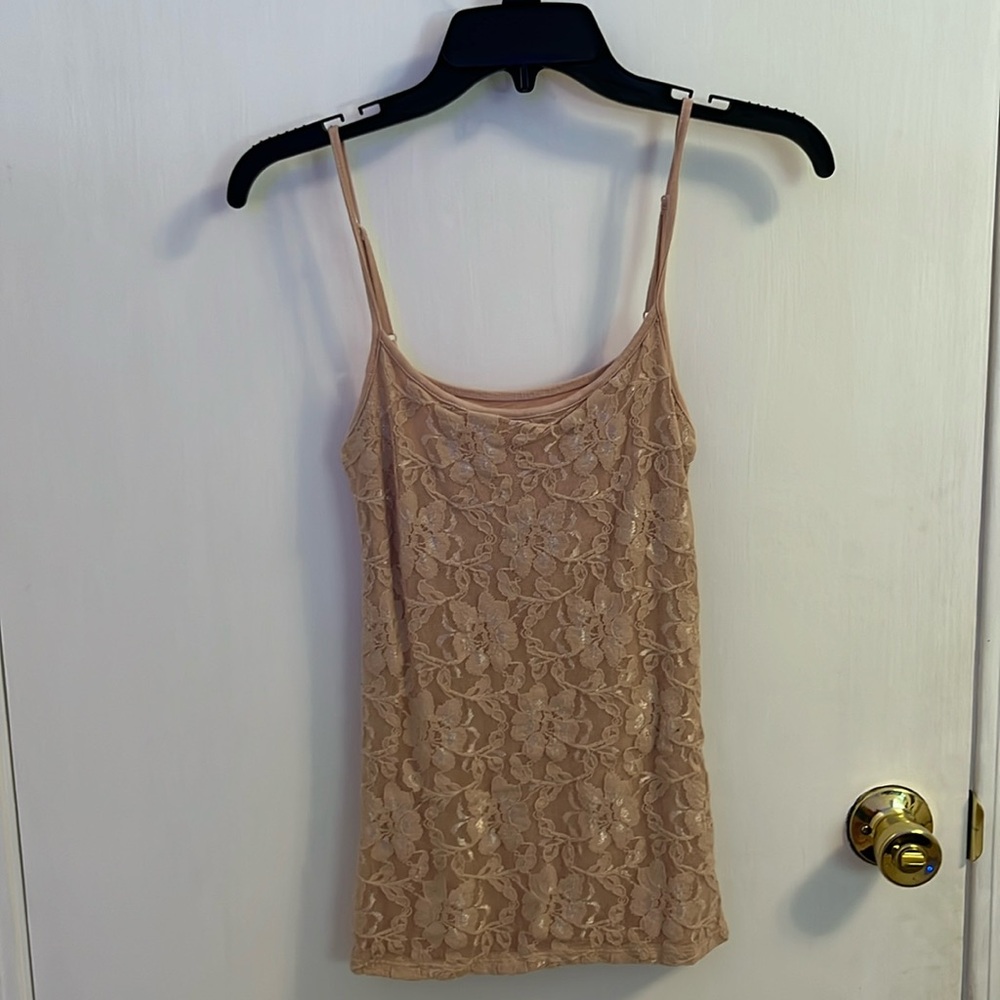 LOFT tank with lace detail